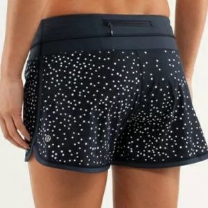Lululemon Navy Polka Dot Groovy Short